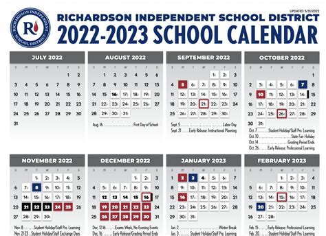Risd Calendar 2022 2023